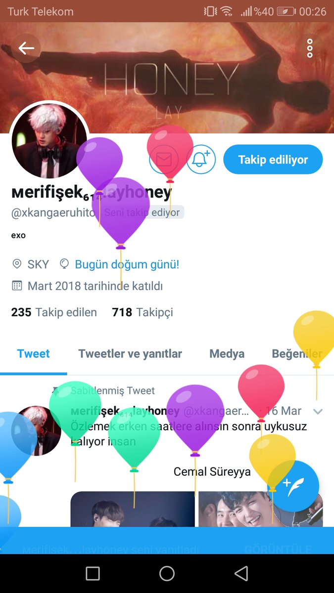 Nurc21b04x99's tweet photo. Onun balonları var bugüünnnnn. Bu gün gökyüzü onunnnn. Çünkü o benim gökyüzümmm✨✨✨ #HappyMeriDay @xkangaeruhito https://t.co/rFTkDouAEW
