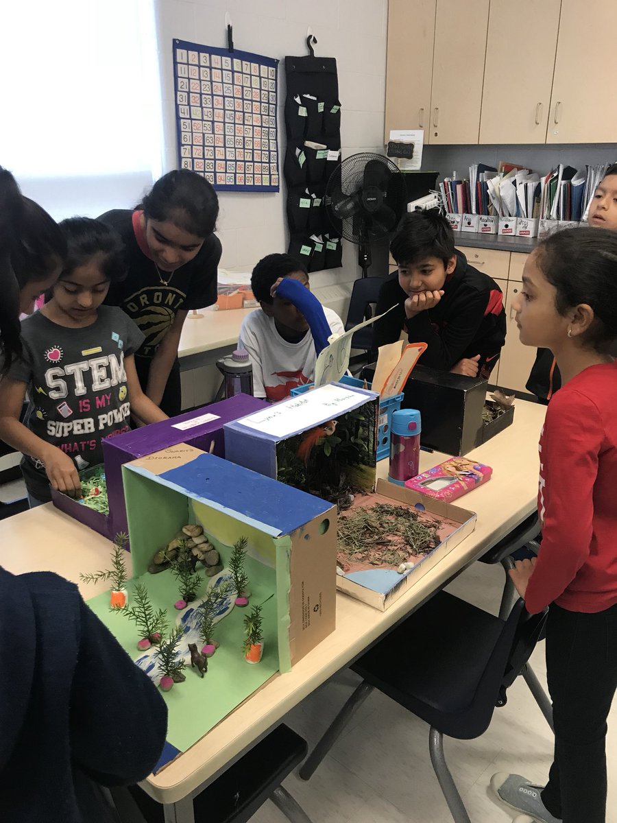 Ms_Lotay's tweet photo. Thank you @MsZarkovich &amp; Ms. Mavi���s classes for sharing your animal habitats with us today! @SIBpeel https://t.co/2xKAXamN38