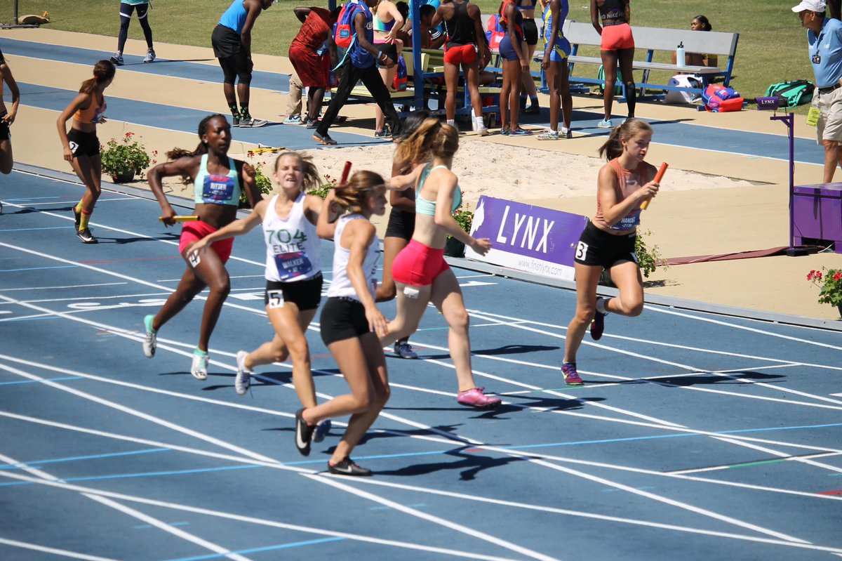 MyersParkHS's tweet photo. Congratulations to our ladies who competed in the 2019 New Balance Outdoor Nationals!

4x800m Relay:  Brenda Gray (jr), Cora Cooke (so), Beasley Gordon (so), &amp; Sofia Christofaro (fr)

1600m SMR:  Beasley Gordon, Cora Cooke, Addie Renner, &amp; Dian Walker https://t.co/WuIhyuuTe7