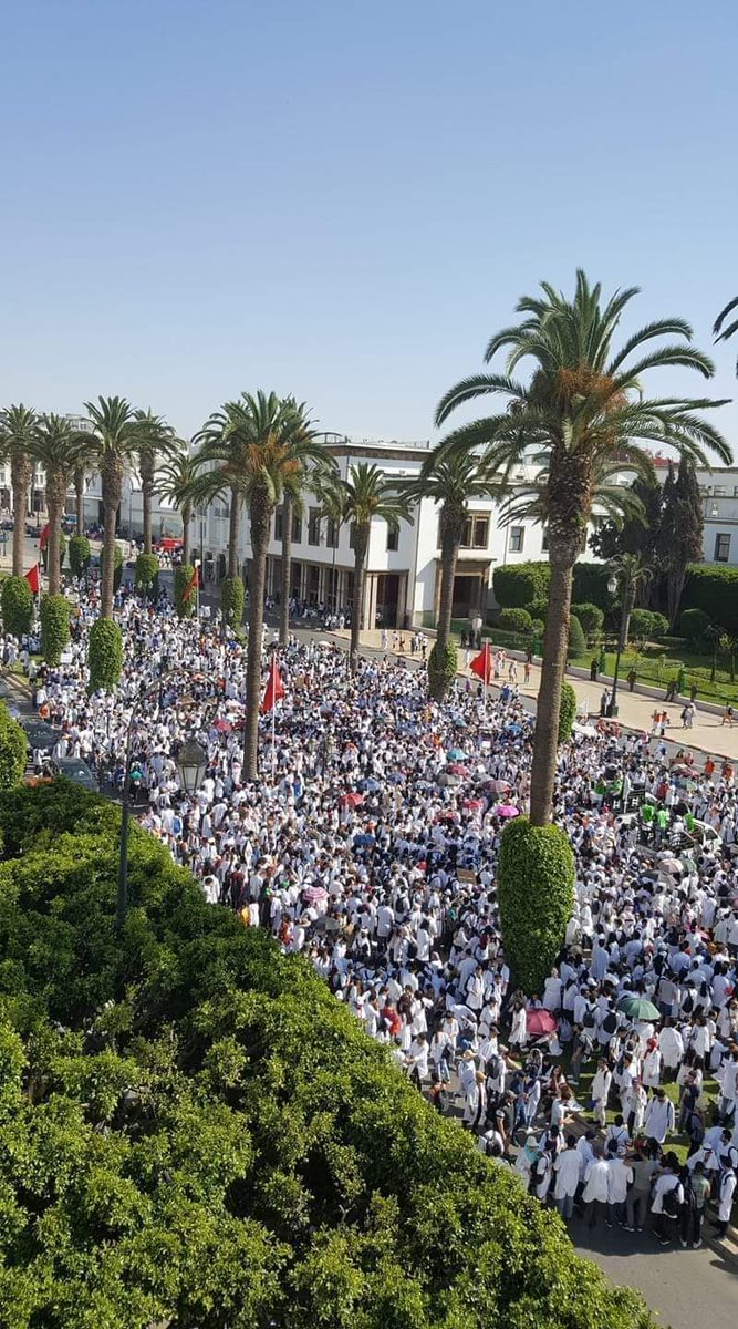 FlissateC's tweet photo. For the first time in Morocco, there’s a 100% success rate of final exams boycott of medical students across the country, and it’s not dealt with rationally rather with brutality and threats. @OMSCentrafrique  @BBCWorld @AlArabia_Eng @cnnbrk @FRANCE24
#DoctorsUnderOppression https://t.co/bHApBsNZVK