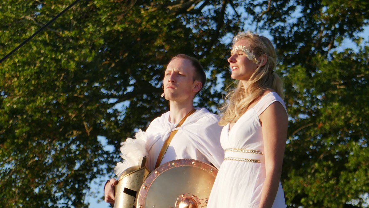More images from the marvellous production of Andromeda <a href="/200Kingsley/">Charles Kingsley 200</a> tonight in the evening sunshine