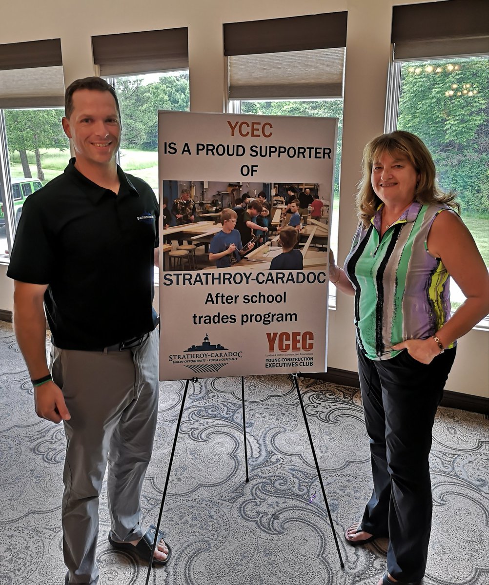 MoSC_EcDev's tweet image. Thank you to the Young Construction Executives Club and @LDCAconnect for inviting @StrathCaradoc to your annual golf tournament and supporting our #JuniorTrades program. 
@mayorjoannevdh