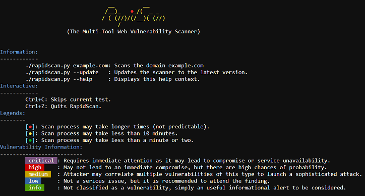 securisec's tweet photo. "RT RapidScan - The Multi-Tool Web Vulnerability Scanner https://t.co/PIkYgo4rsv #RapidScan #Scan #Scanner #ScannerWeb #Scanning #Vulnerability https://t.co/I3QkElw1bi"