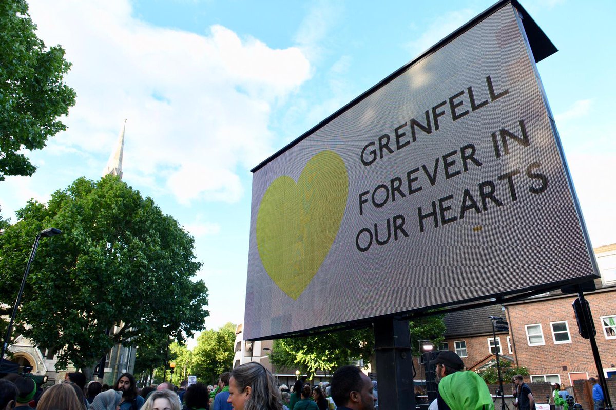 MayorofLondon's tweet photo. Tonight, Londoners of all faiths remembered those we lost in the tragic #Grenfell Tower fire. We paid tribute to the heroic efforts of emergency services &amp; recalled how the community, with an army of volunteers, came together, displaying the generosity &amp; spirit of our great city. https://t.co/wmjIl3d3AT