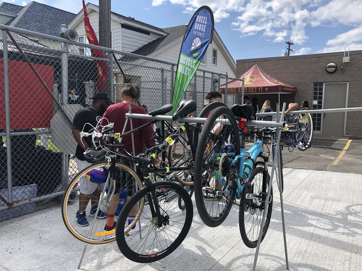 Perfect day for a ride to Keyworth Stadium. Park your bike at <a href="/wheelhouse_det/">wheelhouse detroit</a>’s free bike valet!