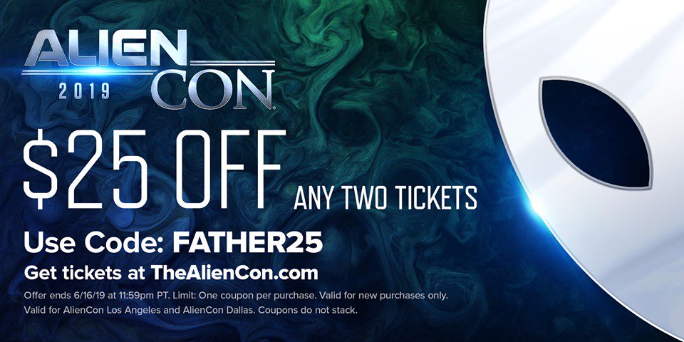 SomewhereSkies's tweet photo. Need a last minute gift for the father figure in your life who sparked your interest in the stars? Get $25 any two tickets for an @TheAlienCon event this year! Snag yours now at https://t.co/LknmTFEFyJ
#AlienCon #TheAlienCon #UFOs #Aliens https://t.co/Kp0B2Tge4g