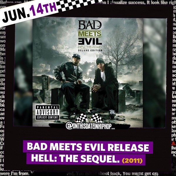 bleepthabastard's tweet photo. #OnThisDateInHipHop, #BadMeetsEvil (@RoyceDa59 & @Eminem) released their #HellTheSequel EP on Interscope/Shady. Led by #FastLane and #Lighters, #Eminem and #RoyceDa59's GOLD-certified Extended Play would peak at #1 on the #2pac 200. #NoTypo https://t.co/whFCYEZwou https://t.co/HgbZboepky