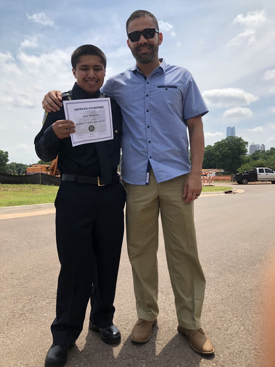 OHPTrpAnthony's tweet image. Today, my mentee Omar graduated from the @OKCPD Cadet Program. I am so proud of this young man for his leadership and work ethic! #police #communitypolicing #mentoring #okc #LivePDNation