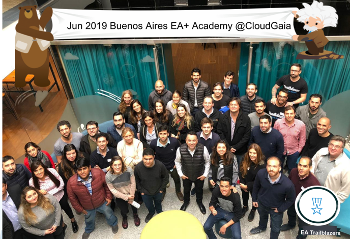 Z4Data's tweet photo. Thank you @SForceAnalytics #Trailblazers for attending this weeks LATAM Academies #DataTribe engagement &amp; excitement was phenomenal! Big thanks @cloudgaia for hosting in Buenos Aires. Also good to meet local community leaders @NassGian @aldoforce &amp; plan EA followups - stay tuned! https://t.co/zli22h7juk