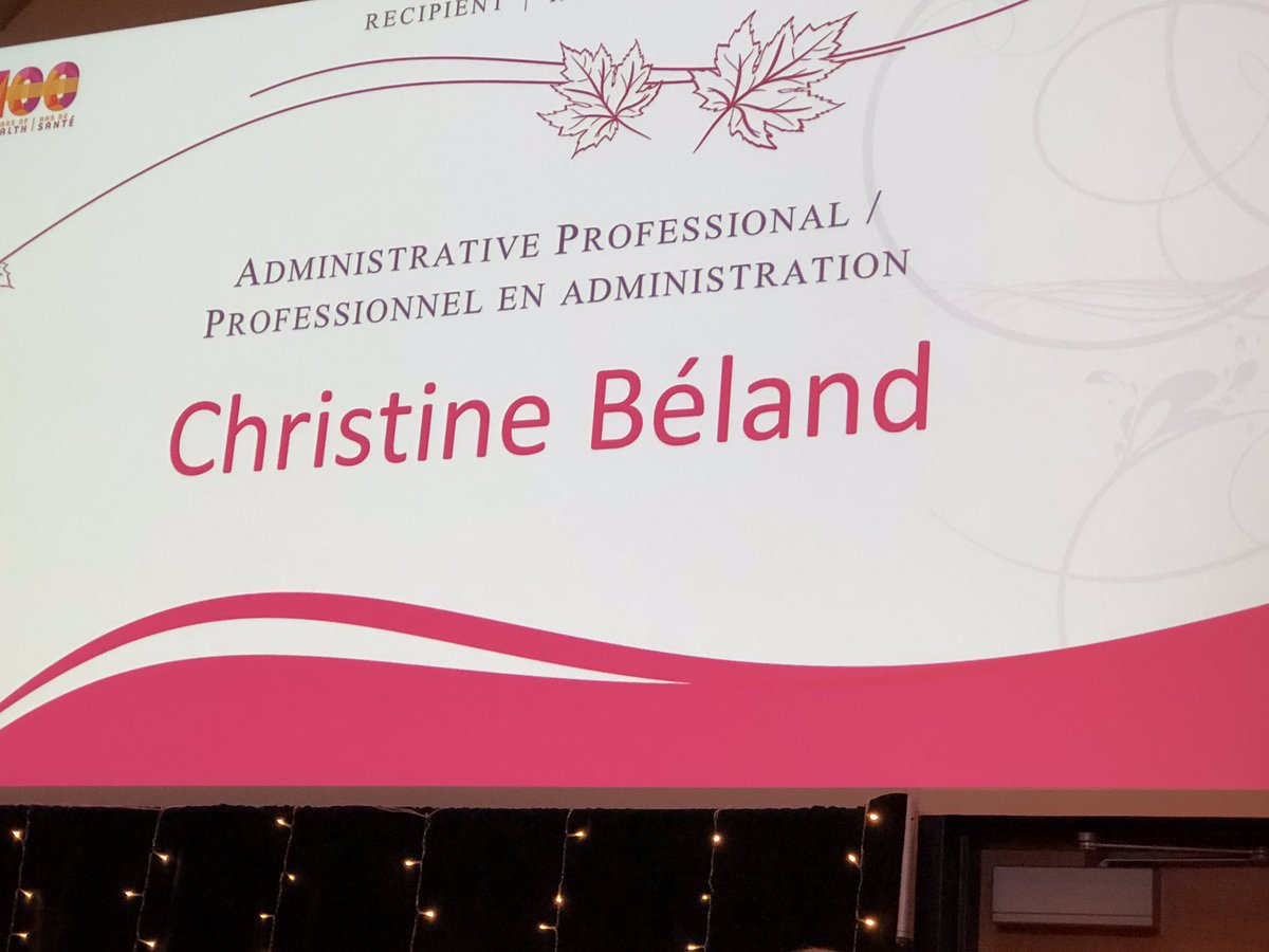 rianiro's tweet photo. Congratulations Christine Béland on receiving the Administrative Professional award! / Félicitations à Christine Béland pour son prix professionnel en administration! #HECSB https://t.co/l69aRxhYHT