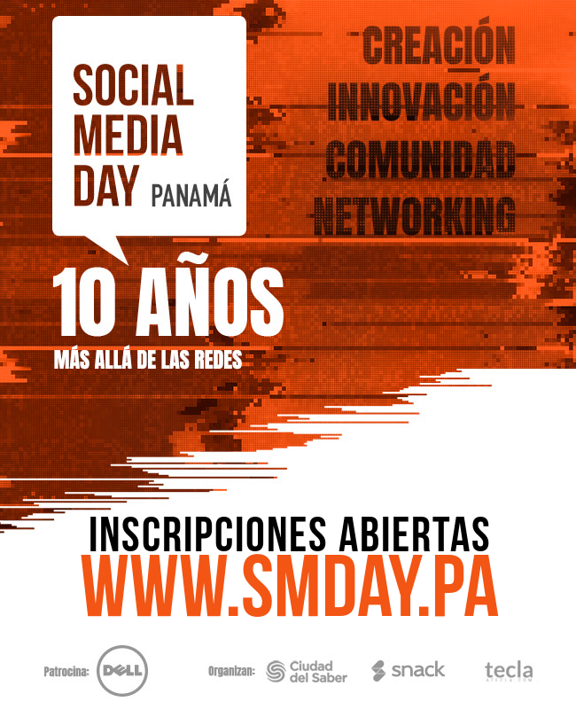 Anunciamos las inscripciones para el Social Media Day 2019, que celebraremos el 28 de Junio en el Centro de Convenciones de Ciudad del Saber. 

bit.ly/1uMm0wM 

#SMDayPA