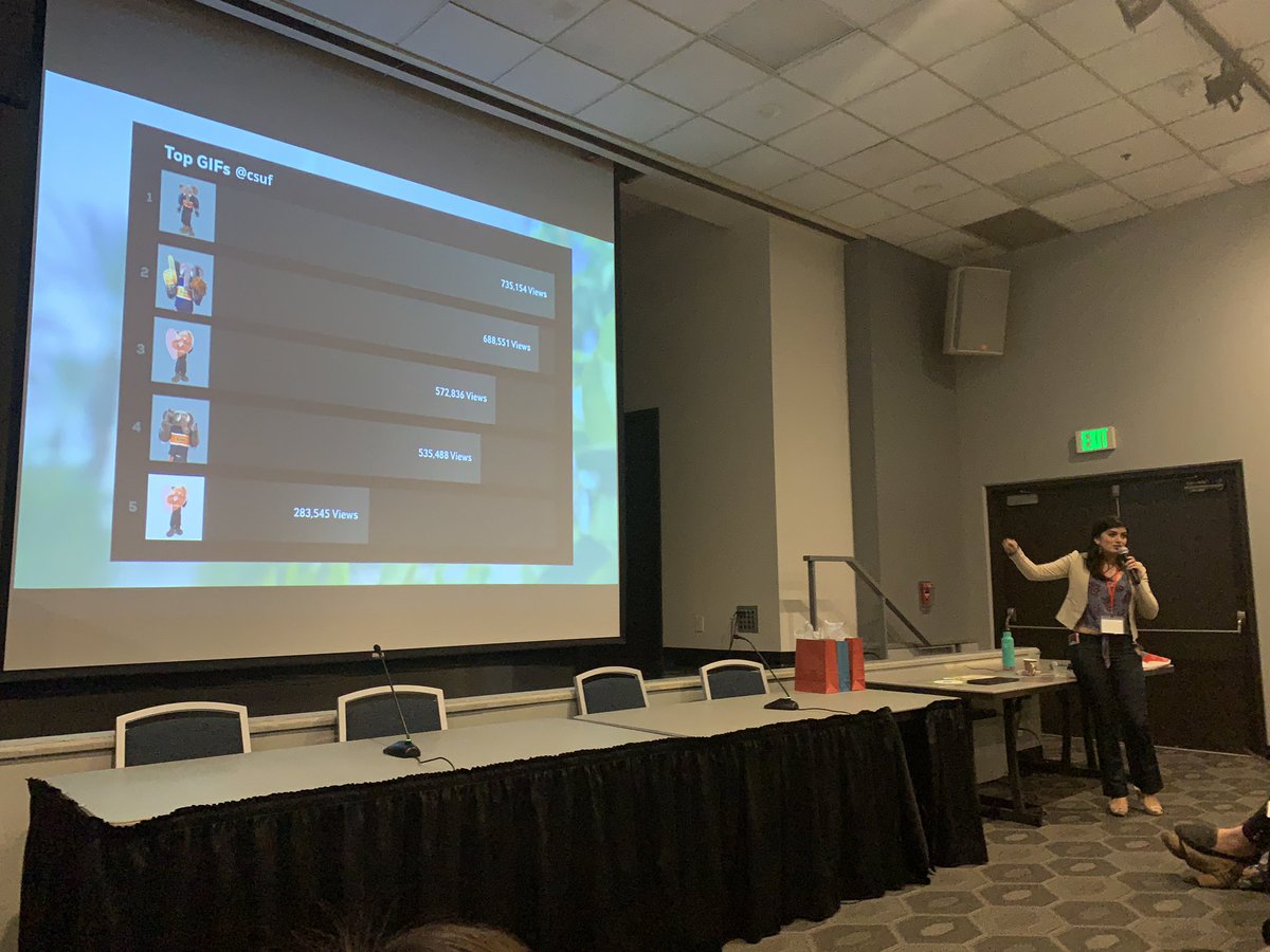 csuf's tweet photo. Congrats on an amazing presentation about Tuffy GIFs by #CSUF alum @monipig21 during the 2nd annual @calstate Professional Development conference @csuf. Great job, Monica. https://t.co/XeUtlHtRDE