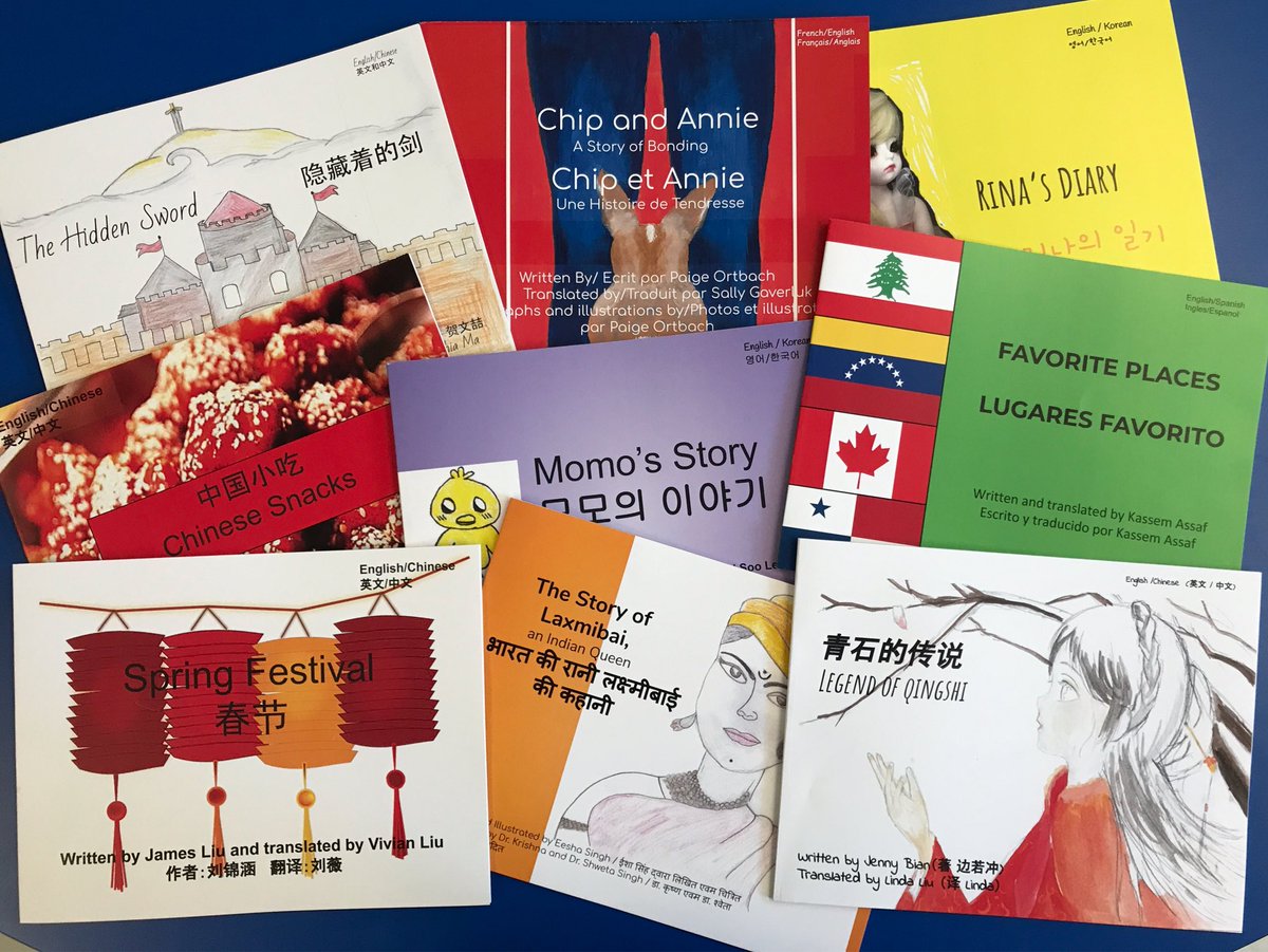 AnaWilkinson19's tweet photo. We just received the best package today... our student authored dual language books arrived!!! Happy reading @masonville_ps @ELLtvdsb https://t.co/e9A7bymPg2