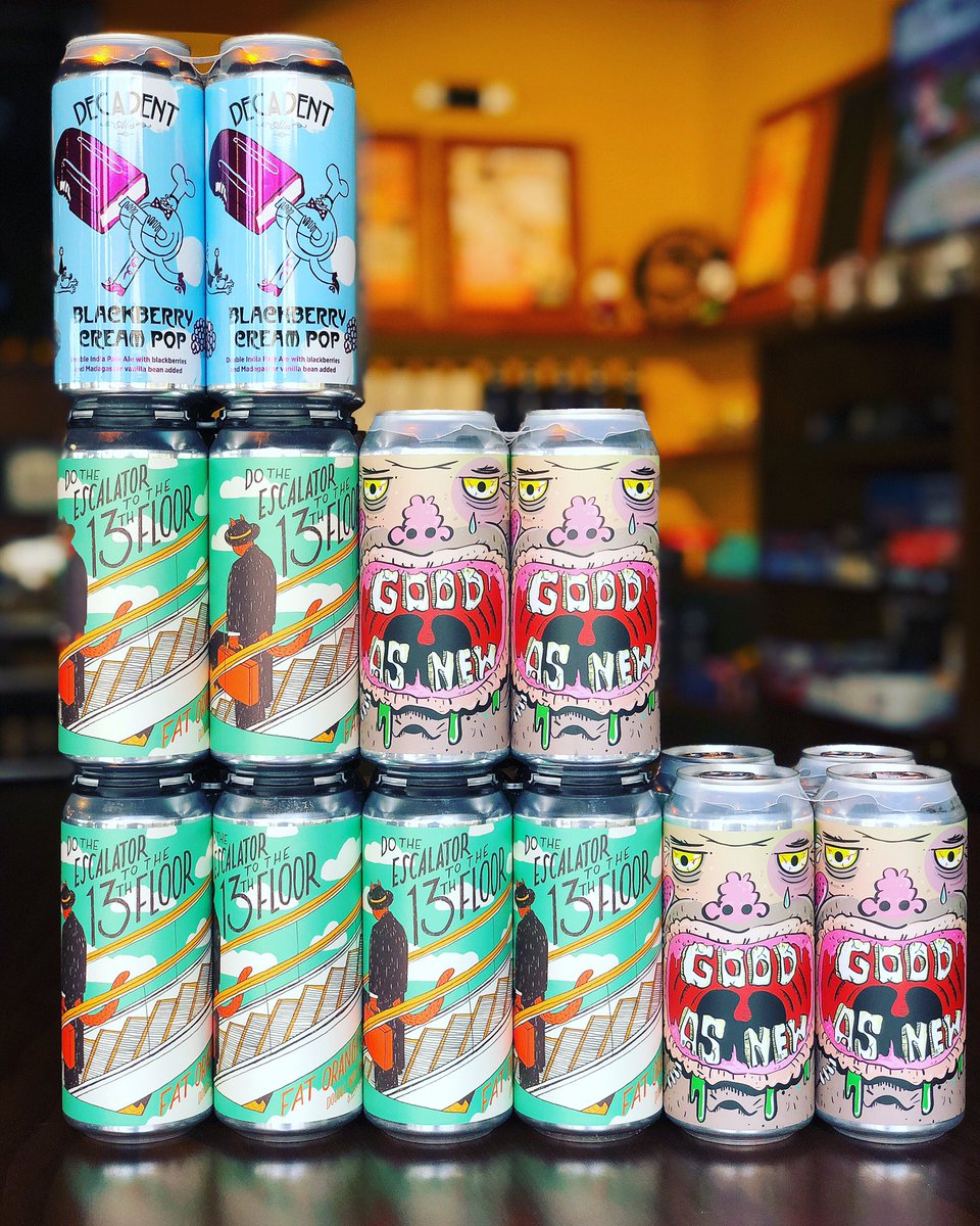 Fresh brews just landed! Stop by and snag some for the weekend and stay for a pint or two 😉 Happy Hour 3-6pm!