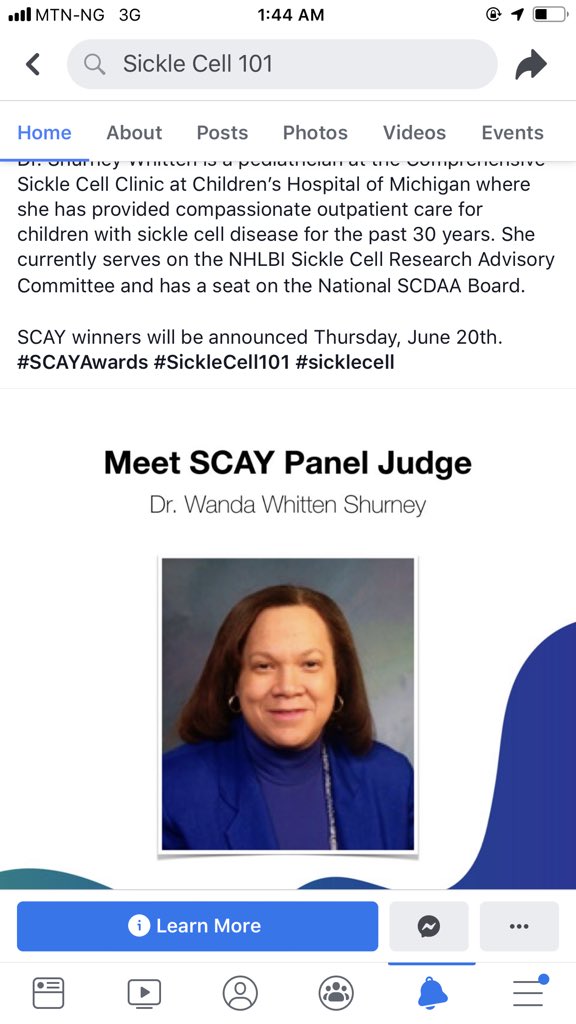 Thank you <a href="/Sicklecell101/">Sickle Cell 101</a> for finding me worthy to be on the Panel of judges for the next SCAY awards 2019, after winning the international Advocate of the year 2019. We wish all the finalists good luck. #Sicklecellawareness #Knowyourgenotype #Worldsicklecellday2019