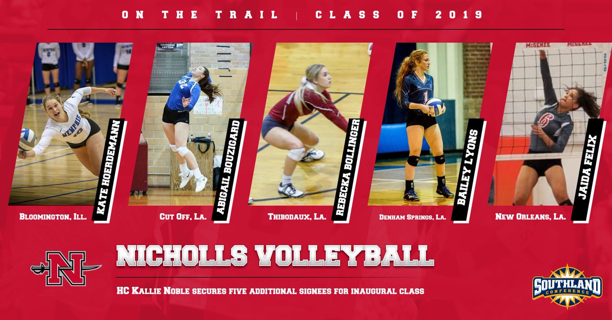 No rest for <a href="/KallieNoble/">Kallie Noble</a> as the first-year HC clocked some valuable time on the recruiting trail, scoring five additions to the Class of 2019! We're looking forward to all eight signees joining us on campus this fall. 

Full Release: bit.ly/2XIsNfi 

#geauxcolonels