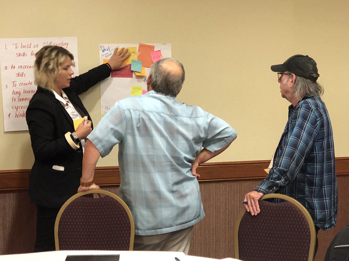 Alyssa_Wagner1's tweet photo. Another great day of facilitating at #CEDFA with collaborative work sessions, gallery walks, and end of conference presentations! It was refreshing to network with fine arts minded people. @DrKels50 @JonesMiddleArt @AldineISD @MeadJaguars #AldineArt https://t.co/QF2JmRqdct