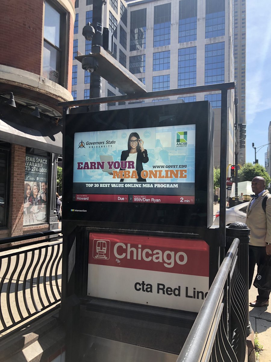 shirsch32's tweet photo. Excited to see our @intersection_co ads for the #govstate #MBA program with @ProfessorFraud’s Fraud Examination course. #chicago @Governors_State https://t.co/W7jigg6xs4