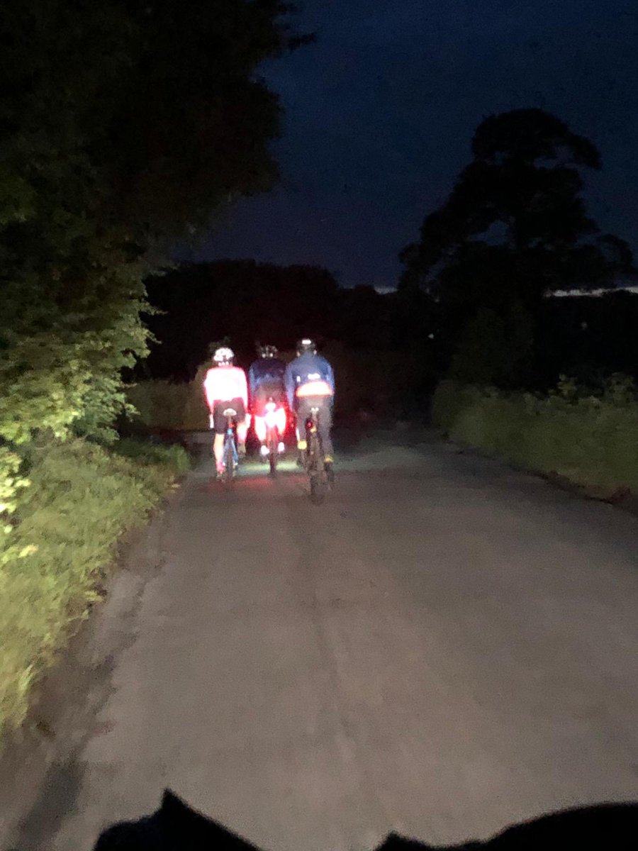 L2GNonStop's tweet photo. 432km. Deep into Yorkshire. Brian has just finished his first leg of support cycling, well done mate! #l2gnonstop #hellodarknessmyoldfriend https://t.co/OyAfZI6vRR