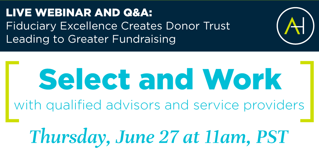 a_henriquesFC's tweet photo. Select and work with qualified advisors and service providers! Register now for our upcoming webinar on June 27th - 11am Pacific. https://t.co/EQ1yKRa6d4
.
.
.
#webinar #freewebinar #register #fiduciary #nonprofit #foundation #nonprofits https://t.co/IWh8KZgGx6