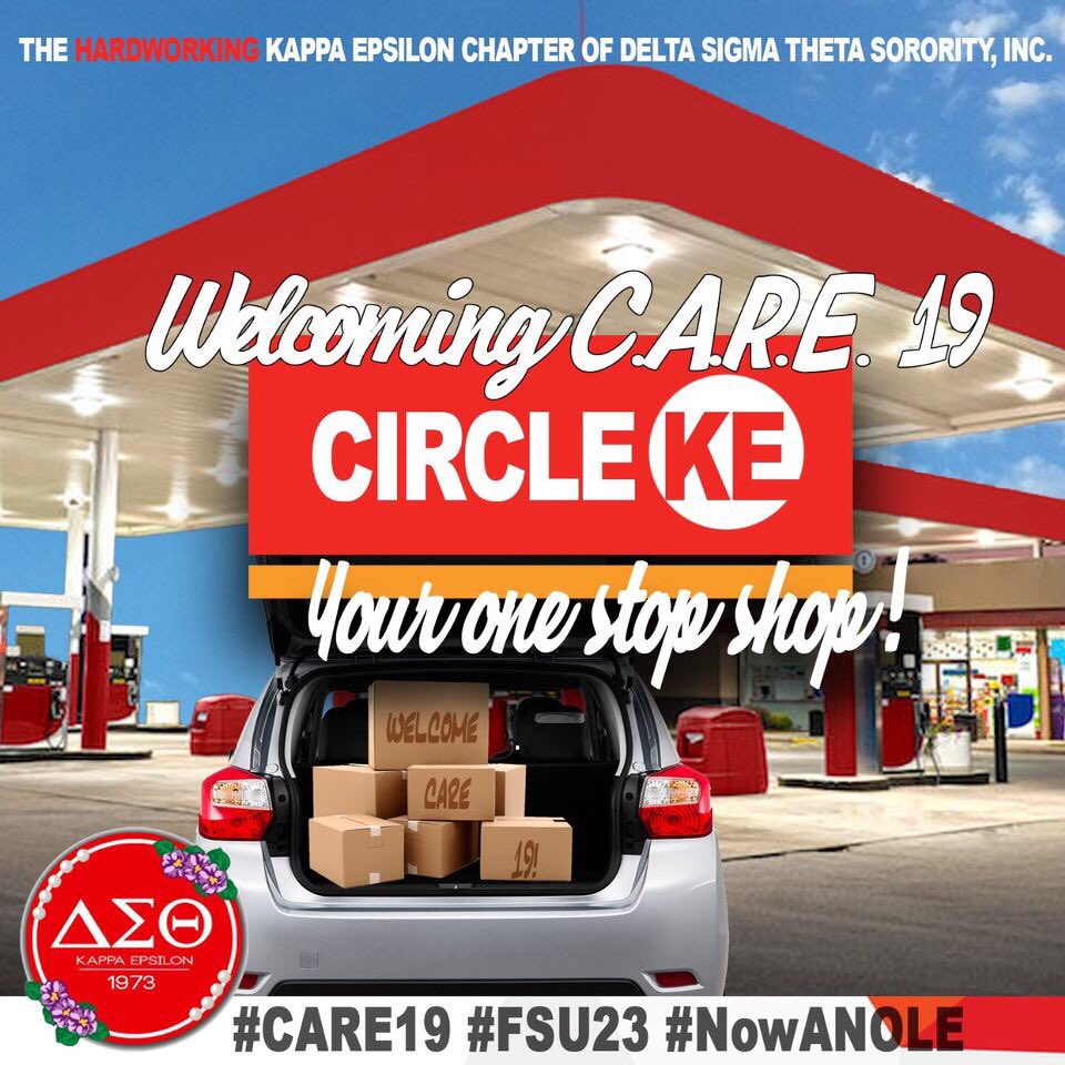 The Hardworking Kappa Epsilon Chapter of Delta Sigma Theta Sorority, Inc would like to extend a warm welcome to CARE 19! We’ll see you Saturday, June 15th at Circle KE- your one stop shop for all your move-in needs as well as tips for success as you begin this new journey!