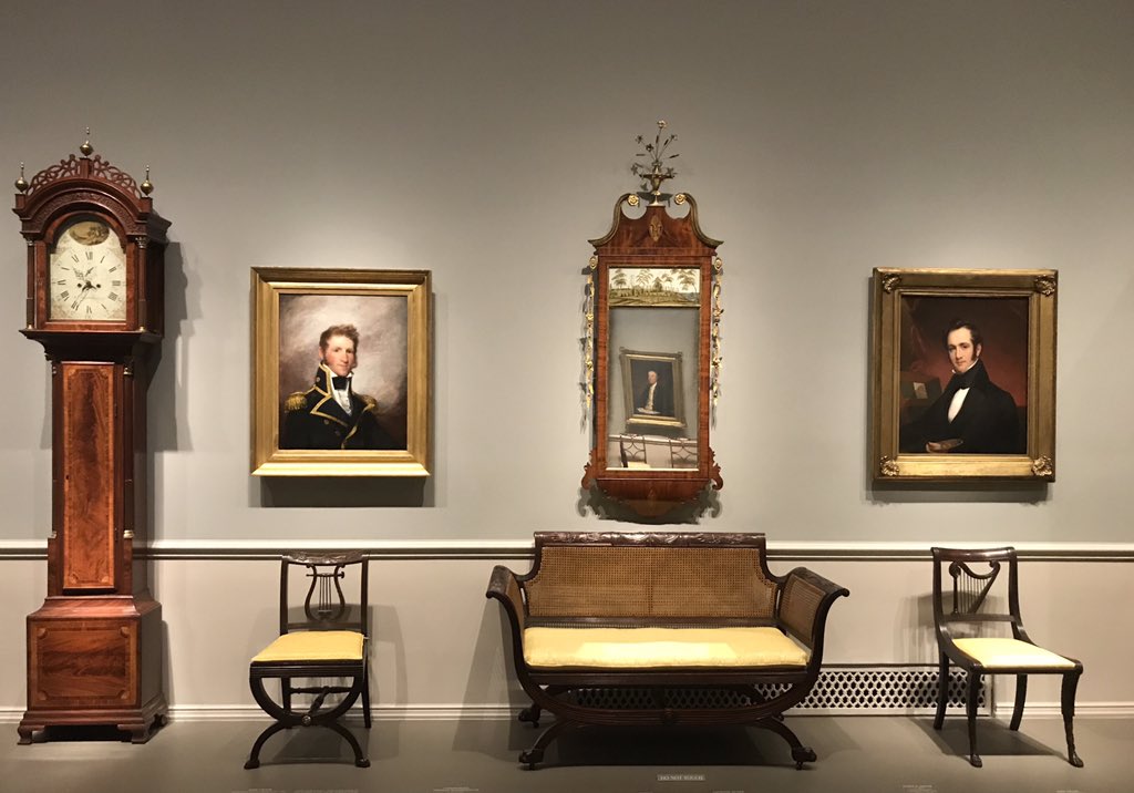 Jay1043's tweet photo. The museum trustee in me had to make a detour at the National Gallery—even though it was a quick political trip to see Beto in D.C. 🇺🇸

#FederalStyle #art #museum #Beto2020 #furniture #portraits  #NHPolitics #BetoForAmerica #trustee #americana https://t.co/j37zQI6IvQ