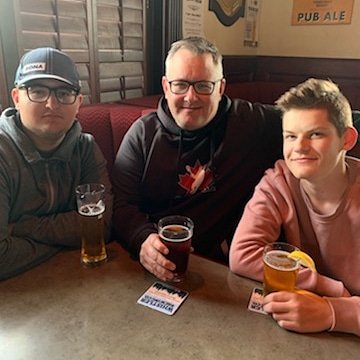My job is done.  Kids are all 18 or older now.  Having a birthday beer with the family. Noah is now officially 18!  #getoutofthehouse