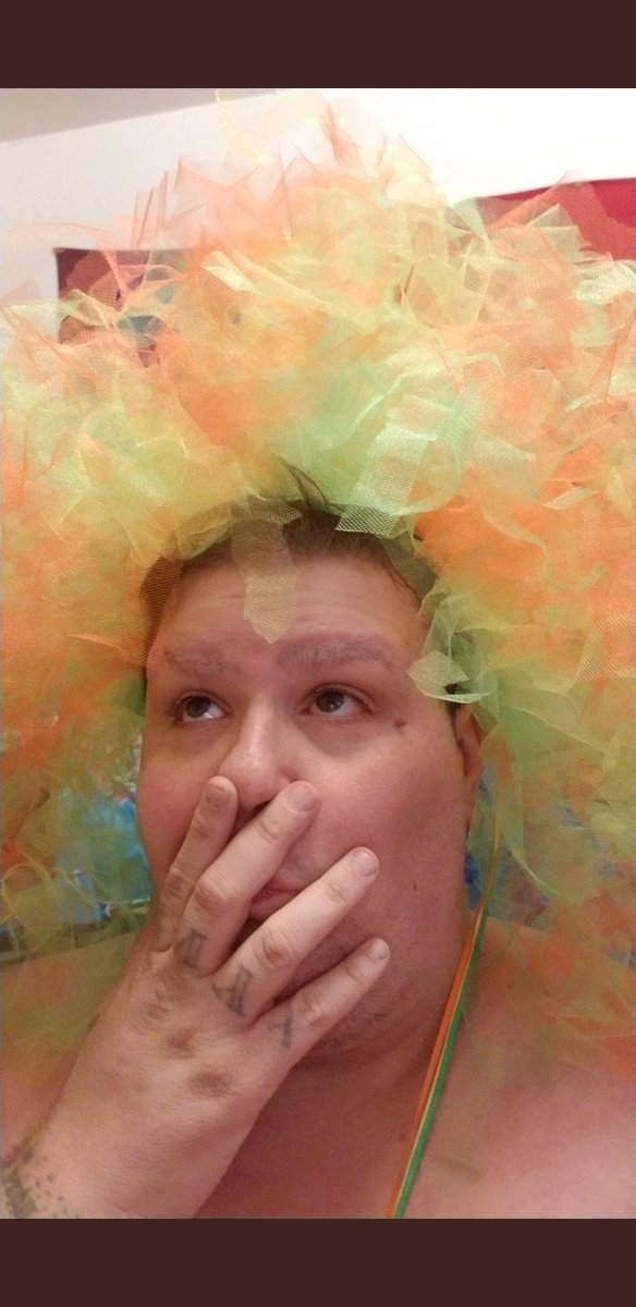 owenmchatton's tweet photo. At the Portland Pride Parade my groups themes is Pro Wrestling. I decided to go with one of my faves @KennyOmegamanX and a tribute to his green, yellow and green gear! Sunday you'll get to see the full look. Happy Pride to you all! #bestdragmachine #portlandpride #localqueen https://t.co/yS9XU2OiLp
