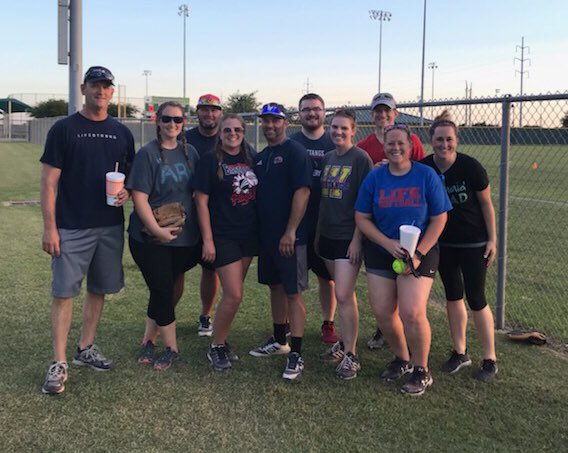 TelinaDWilliams's tweet photo. Apparently we don’t get enough of each other during the school year! #LifeFamily  #summerball 🥎 @coachwelch67 @tdaugherty08 @31skewed @coltonjbd https://t.co/Pr4tgFiQD4