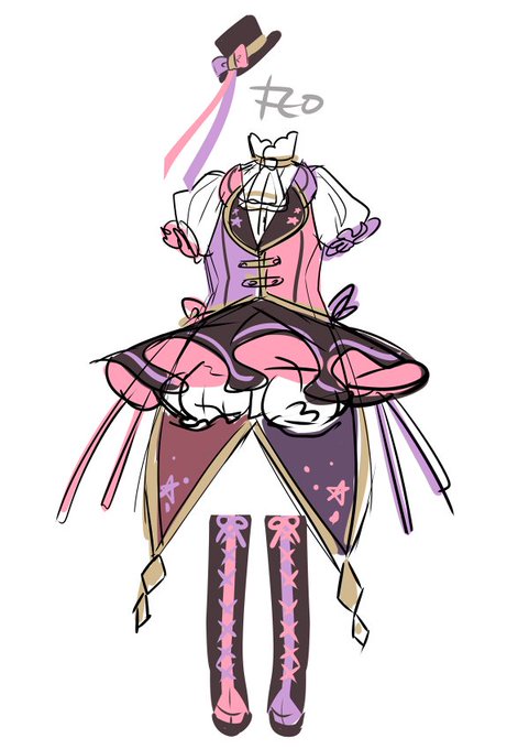 描きたい服が溜まってく 