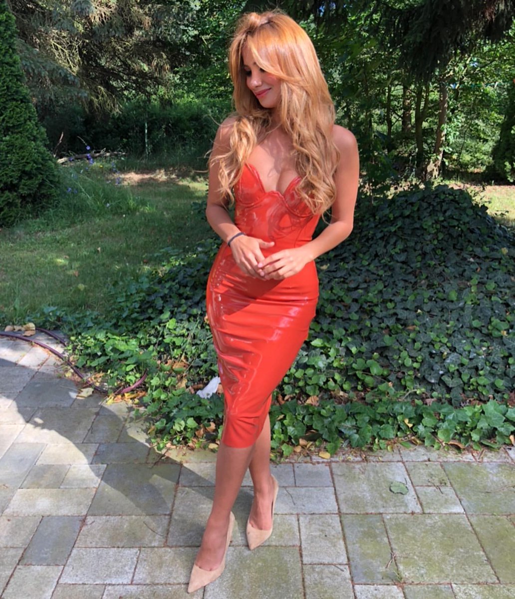 midi latex dress MAURA LATEX MIDI DRESS