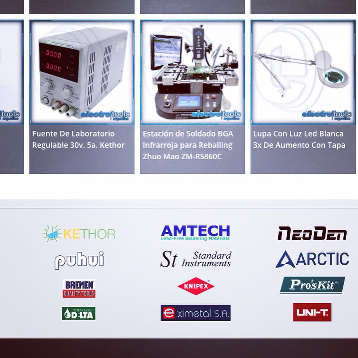 ElectroToolsArg's tweet photo. Visitá nuestra Nueva Web, con un Diseño Nuevo y con Carro de Compras.
https://t.co/dmqHCIhoi5
Tenés todos nuestros productos, en un sitio seguro, para comprar sin dudar.
.
.
#visitanos
#electrotoolsargentina
#arctic #neoden #zhuomao #amtech #kethor #siglent https://t.co/yZf1tPKzFF