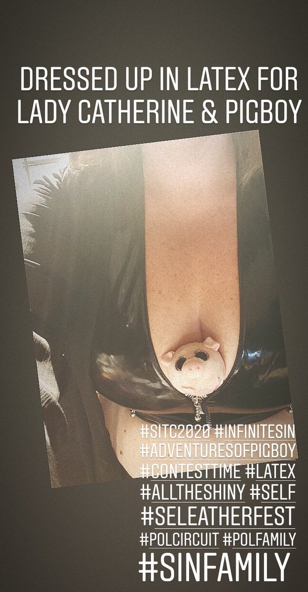 SinInTheCityLV's tweet photo. Dressed up in latex for @BDSMClasses & Pigboy
#SITC2020 #infinitesin #adventuresofpigboy #latex #contesttime #alltheshiny #SELF #seleatherfest #polcircuit #polfamily #SinFamily https://t.co/9FkPbUeCxO