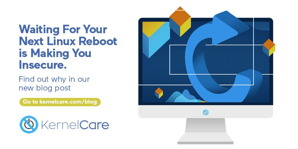 TuxCare_'s tweet image. Rebooting to patch is a hassle, leading companies to delay it for as long as they can – with damaging consequences. Learn a better way in our blog: kernelcare.com/delaying-linux…

#KernelPatching #Linux #Patches #Rebooting #SecurityBlog