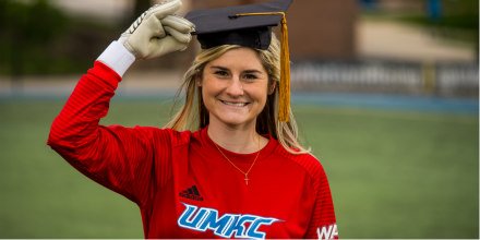 UMKC's tweet photo. Student-athlete @AnnaLillig is on her way to becoming a physician assistant. @UMKCwSoccer @UMKCathletics #WeAreUMKC
https://t.co/aKH52LE9tM https://t.co/6X91vMBcrn