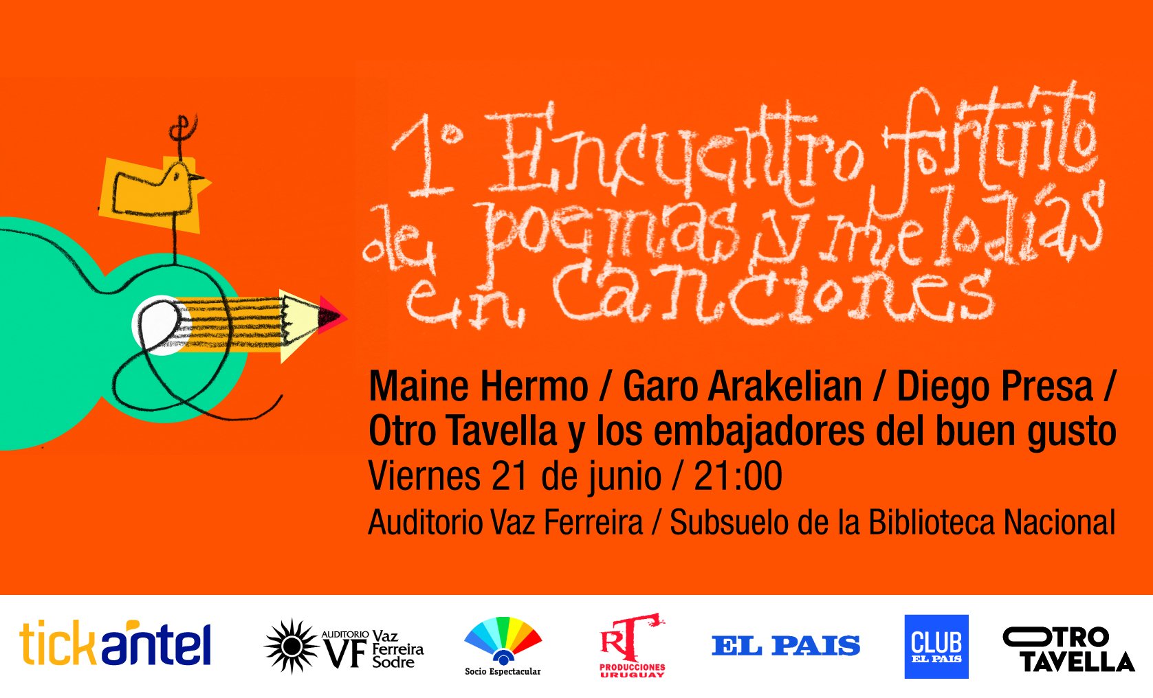 Santiago Tavella A Twitter 1Âº Encuentro Fortuito De Poesias Y Melodias En Canciones 21 6 21 Hs Https T Co Bbgwiwnpkf twitter