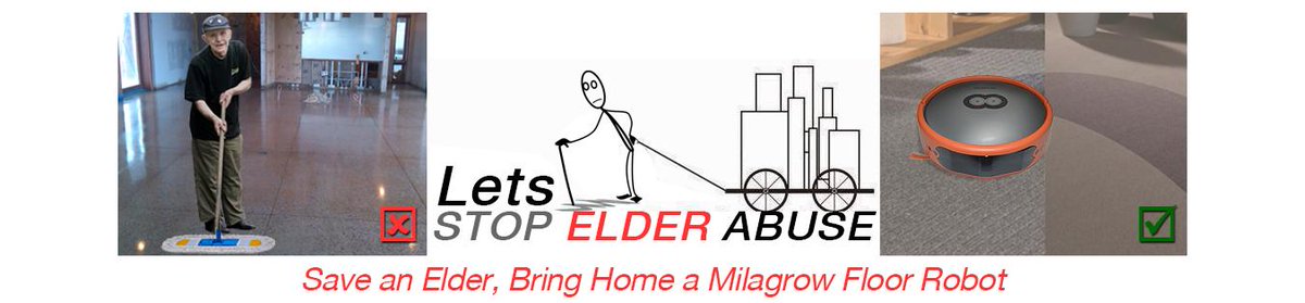 MilagrowRobots's tweet image. #WorldElderAbuseAwarenessDay Save an Elder, Bring home a Milagrow Floor Robot. #MilagrowRobots #FloorRobots #Robovacs #CleaningRobots #RoboticVacuumCleaner #VacuumCleaner #FloorCleaner #FloorCleaningMachine zurl.co/zkRJx