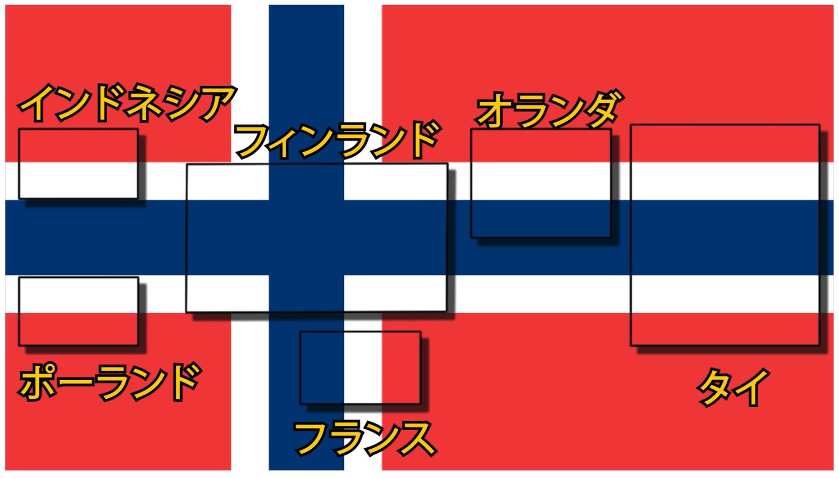 宮路秀作 新刊 おもしろすぎる地理 は10 08発行 ノルウェーの国旗には 6か国の国旗が隠れているとのこと なるほど そういうことか 面白いね Youtubeで見つけた雑学です T Co Nvypglesxk Twitter