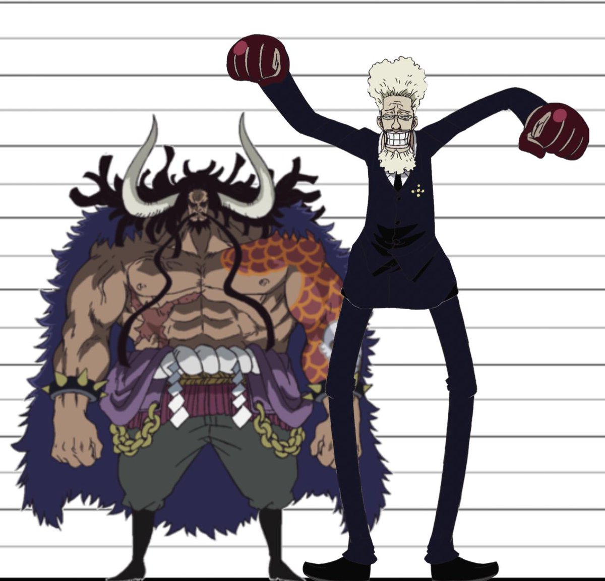 Artur Library Of Ohara In The Manga Jerry Does Legitimately Look This Tall If You Compare Him To Sanji He S Almost Four Times Taller Than Sanji Which Matches The