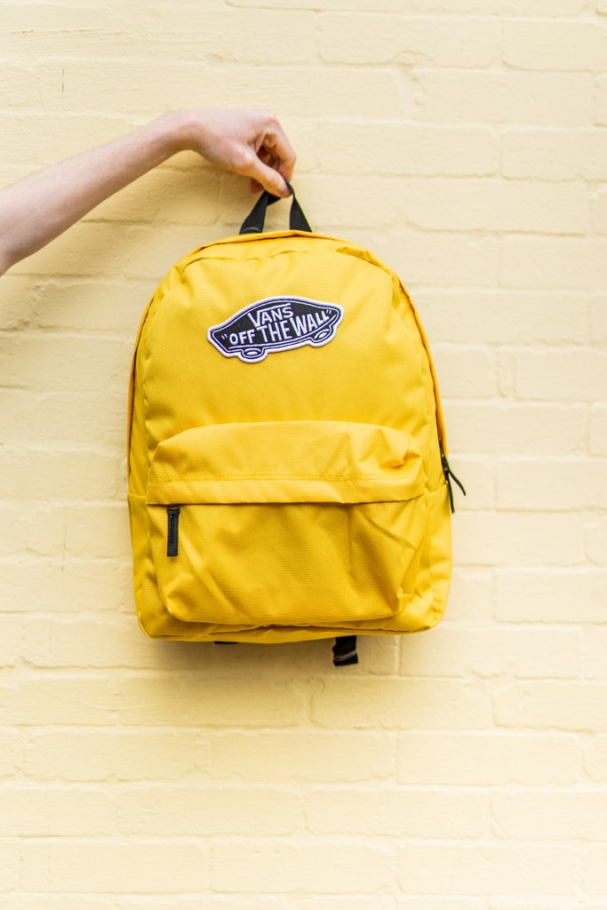 yellow vans off the wall backpack