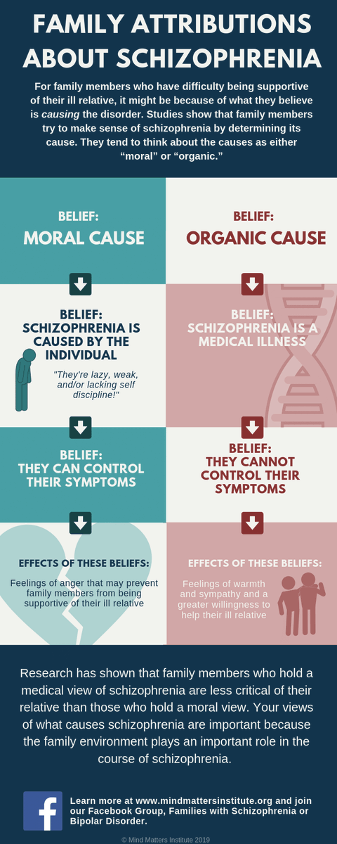 The family environment plays an important role in the course of #schizophrenia. Learn how our attitudes and beliefs can affect how we care for our loved ones. #mentalhealth #familysupport

ed.gr/bmzus