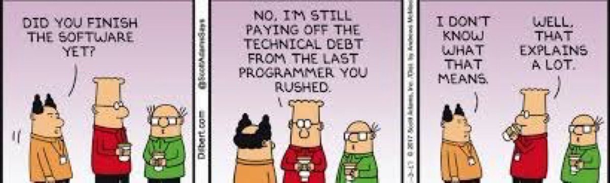 APGuha's tweet image. #technicaldebt #humor #devops
