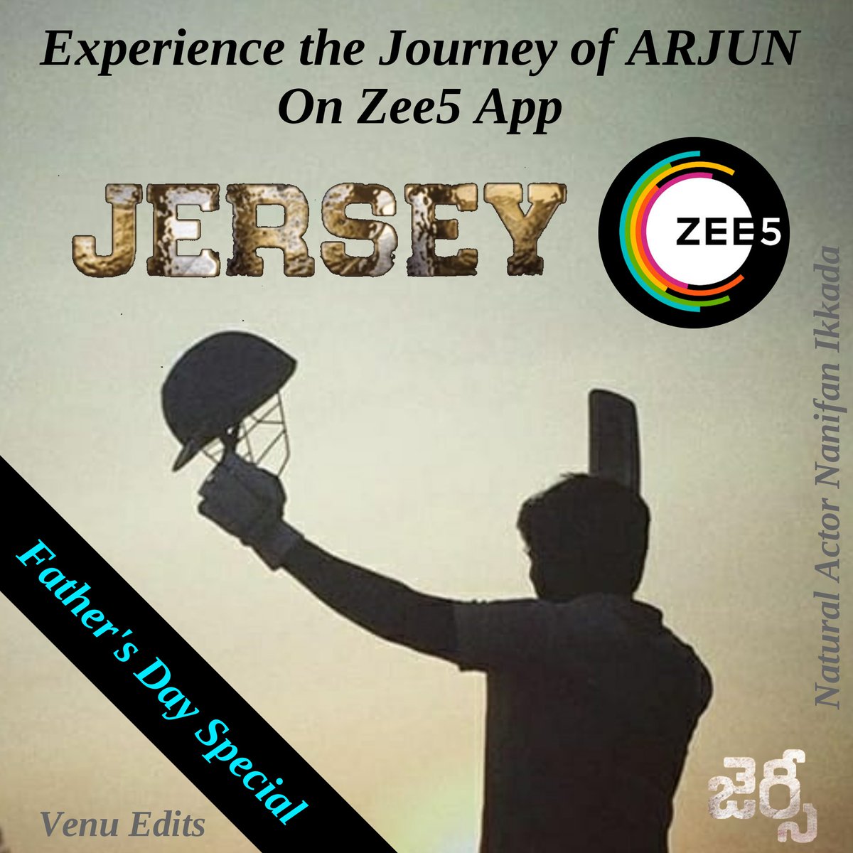 Experience the Journey of Arjun on @ZEE5India App as #FathersDay Special Gift ...

Watch & Enjoy #Jersey movie with your family and friends ...

@NameisNani @ShraddhaSrinath #RonithKamara @anirudhofficial @gowtam19 @SitharaEnts @vamsi84

#BlockbusterJersey