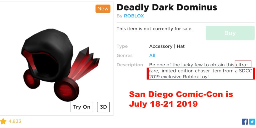 HOW TO GET Deadly Dark Dominus On Roblox (Rare Toy Code Item