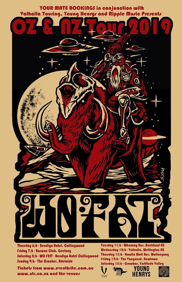 TONIGHT | WO FAT (USA) Brisbane

Texan Swampadelic Trio Wo Fat are bringing their fuzz filled riffs and a whole lotta blues to Crowbar tonight!

Supported by local acts Fumarole &amp; Stoker - band.

SATURDAY 15TH JUNE 
8PM | $40 on the door
CROWBAR BRISBANE 18+