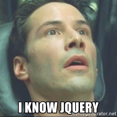 GangCoder's tweet image. Long ago not too far
There was the bloodiest browser war
Internet Explorer was the bully
Different browser standards unruly
In the wasteland hard to stand
Comes JQuery with a hand
$(document).ready saves the day
$.get everything out my way
#100DaysOfCode #jQuery #webdevelopment