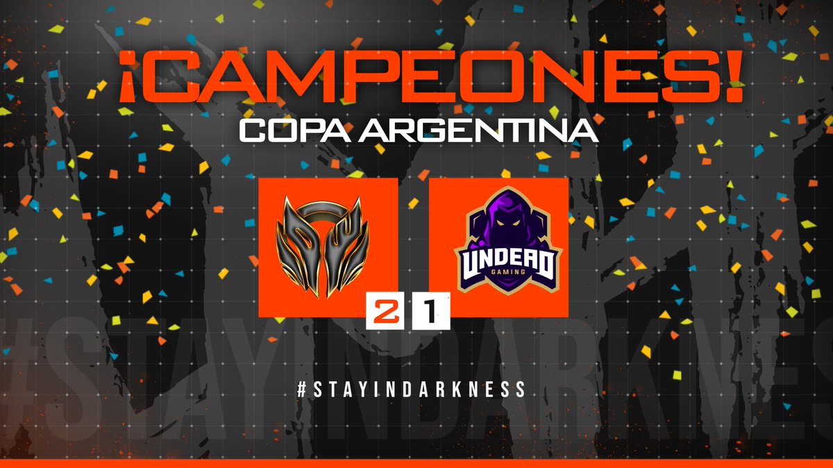 SALUDEN AL NUEVO CAMPEON DE ARGENTINA 🇦🇷🏆

Luego de un extenso partido contra @UndeadGamingCR, nos traemos a casa la victoria en la final de @CEL_Copa!

⭐ MVP @LucazLaPaz_CR 

#StayInDarkness