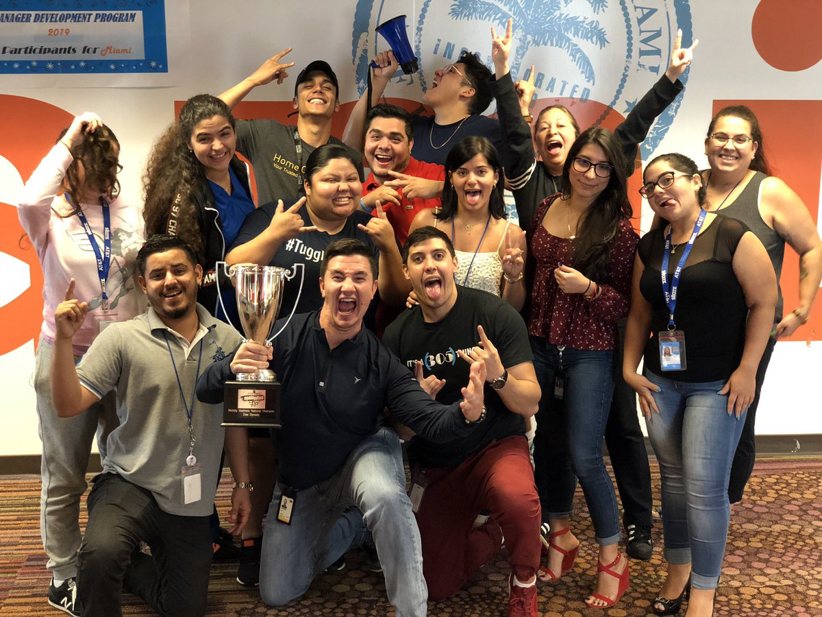 This is a group of men and women that know how to work hard and play even harder. Super proud of my center and my team! All we do is win! #MiamiMSS #DreamTeam #DiazDynasty #TuggleNation