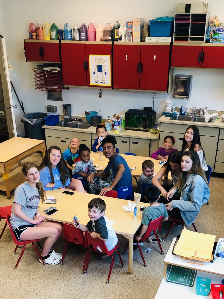 BhsChild's tweet photo. Last Day. Binghamton High School students with their Pre-K friends and teachers. @Kevin_Richman @BinghamtonCSD @DrToniaThompson @brenda_lidestri https://t.co/GP6eQ0mRFP