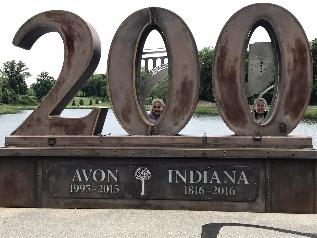 Beautiful (yet cool) evening to spend at our Town Hall Park. #LoveMyTown @TownofAvonIN